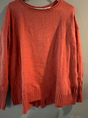 Caslon Coral Scoop Neck Knit Sweater